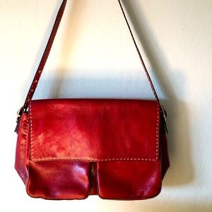 Beautiful El Portal Red Leather Bag